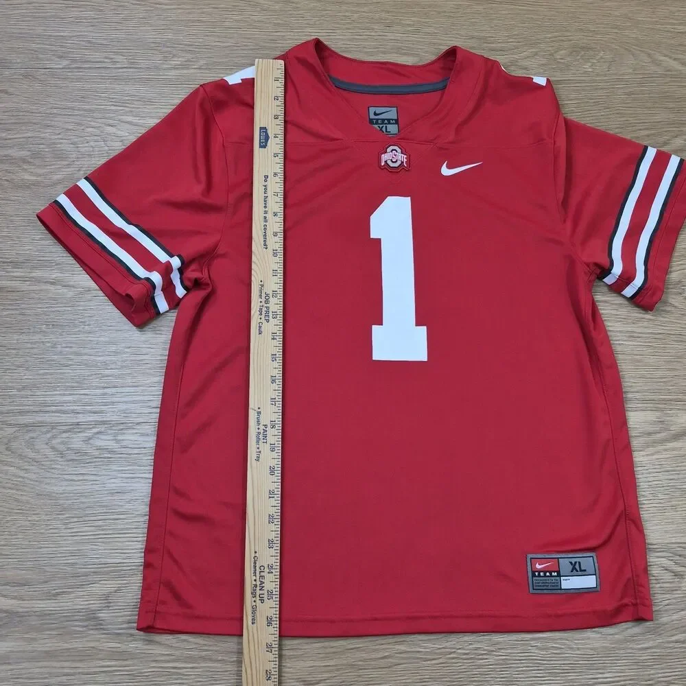 Nike Ohio State Buckeyes College Football Jersey University Red Womens Size XL